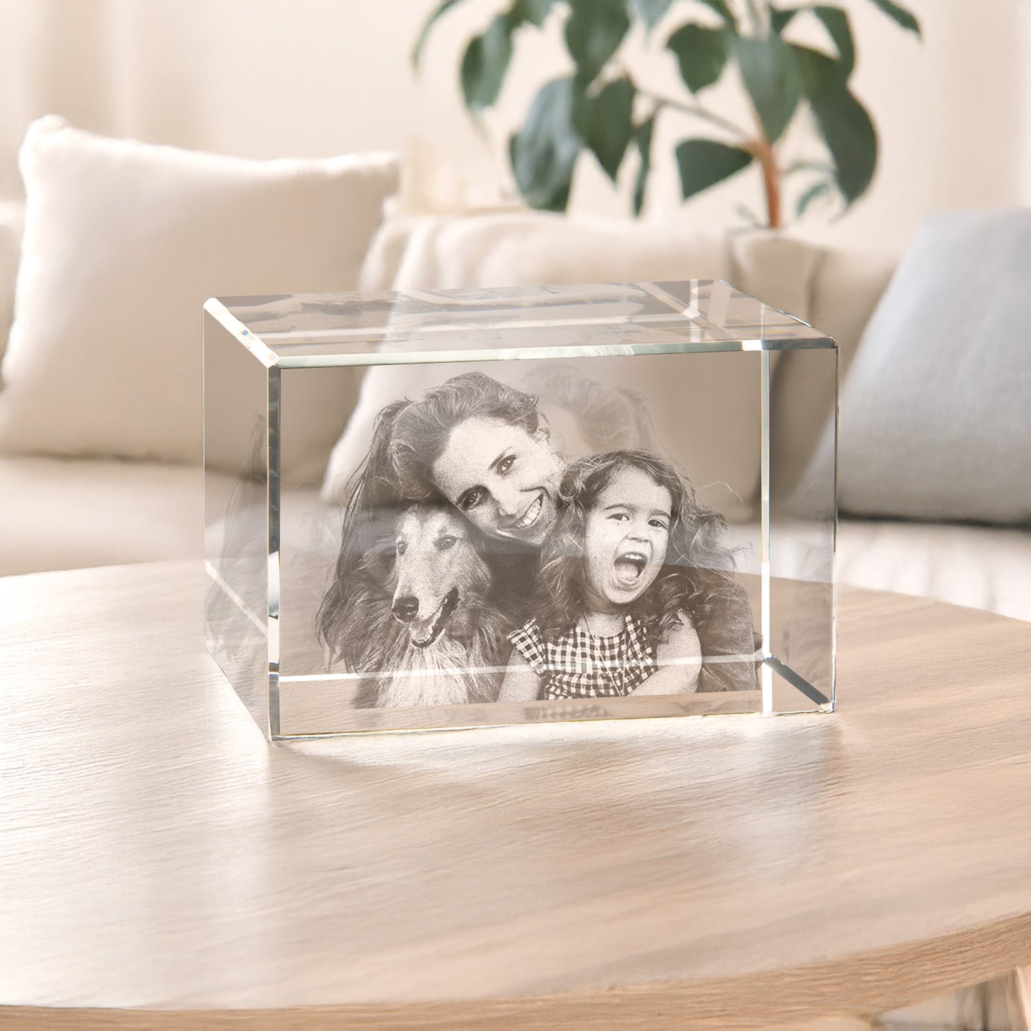 Glasblock | 3D-Glasfoto | Querformat