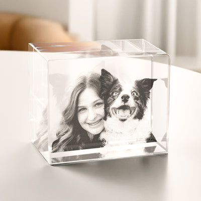 Glasblock | 3D-Glasfoto | Querformat