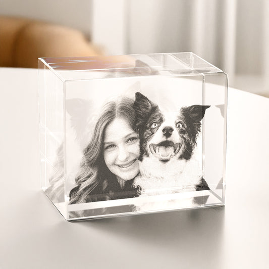 Glasblock | 3D-Glasfoto | Querformat