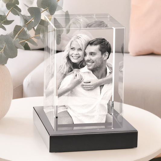 Glasblock | 3D-Glasfoto | Hochformat