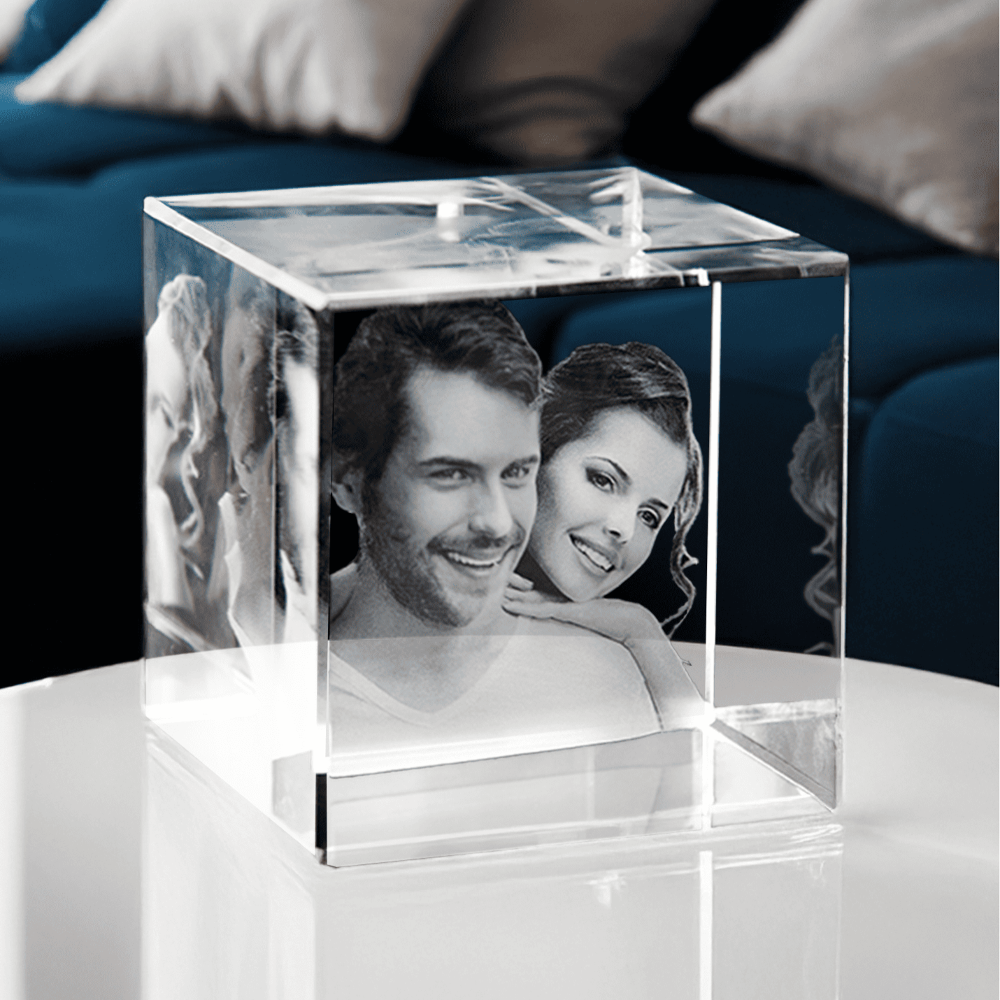 Glaswürfel | 3D-Glasfoto