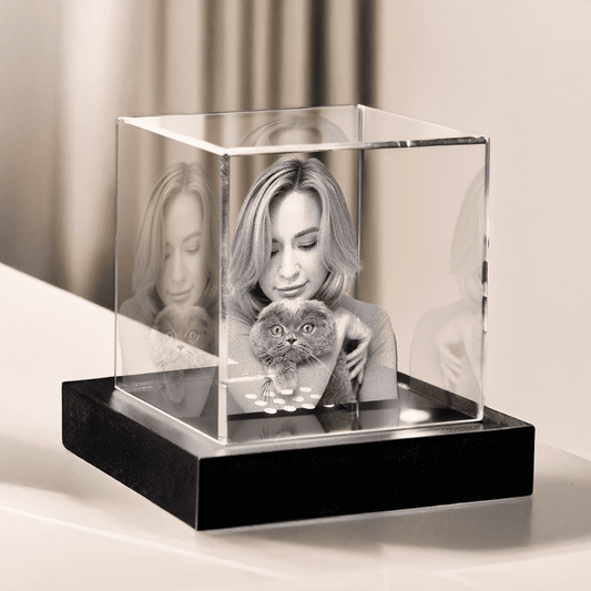 Glaswürfel | 3D-Glasfoto