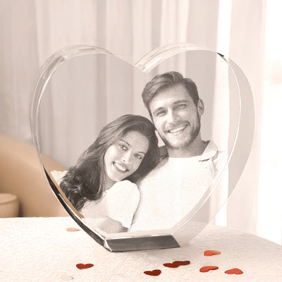 Glasherz | 3D-Glasfoto