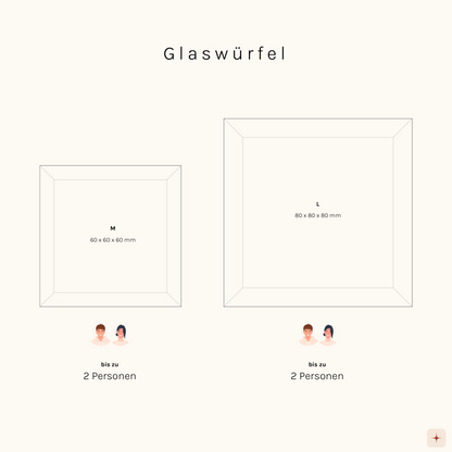 Glaswürfel | 3D-Glasfoto